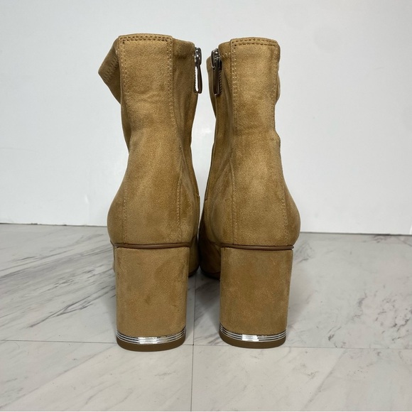 Franco Sarto Pisa Light Brown Square Toe Bootie 9M - Picture 3 of 16